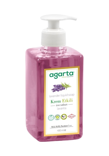 Agarta Doğal Krem Etkili Lavanta Sıvı Sabun 400 ML