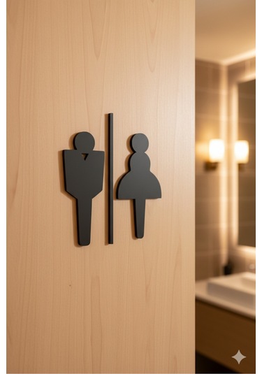 Wc Tabelası, Tuvalet Levhası, Kadın Erkek Tabela, Yönlendirme Levhaları 51