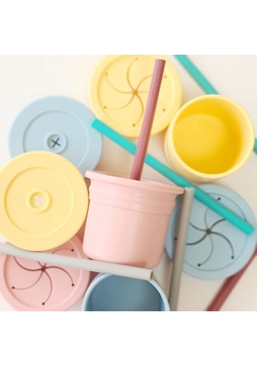 Oioi Ham + Hüp Mellow Yellow / Powder Grey Gri - Sarı