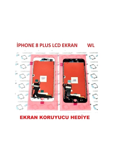 Apple Uyumlu iPhone 8 Plus Lcd Ekran Dokunmatik (LW) (Montaj Seti)-(Tkgz4)