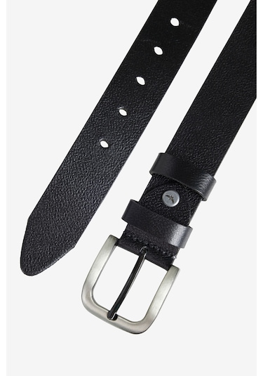 Erkek Sıyah %100 Deri Casual Kemer Siyah