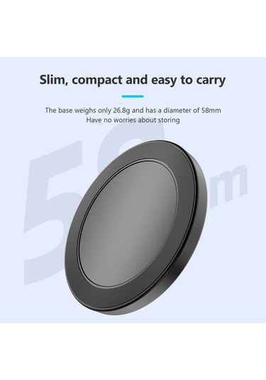 Geeksen İphone 15/14/13/12 Serisi İçin Manyetik Telefon Tutucu, Abs+pc Malzeme, 1/4" Trípod Bağlantısı, Dış Manyetik Halka Dahil, Sağlam Tutma Ve Çizik Koruma Özelliği