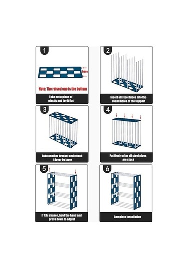 Flybuy Yurt Ev Depolama Rafı Siyah - Bosphorusboutique Pratik Ayakkabılık Siyah