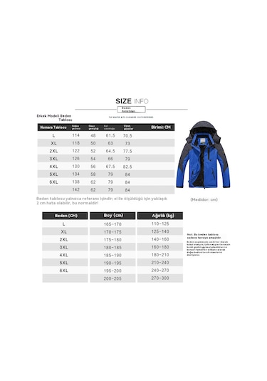 Erkekler İçin Su Geçirmez Ve Rüzgar Geçirmez Softshell Ceket Gök Mavisi