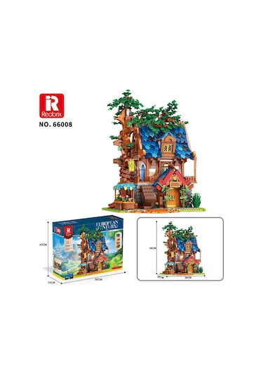 Reobrix 66008 Ağaç Evi Yaratıcı Yapı Blok Seti Building Blocks Tree House - 2566 Parça