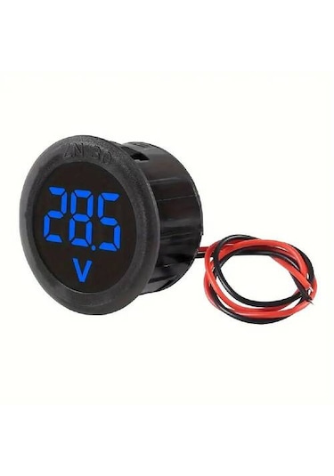 Dc 4-100v Dijital Voltmetre Mavi Led Araç, Tekne, Karavan, M