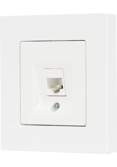 Günsan Eqona Beyaz Tekli Data Prizi (RJ45 Cat6)