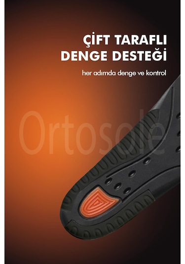 Ortosole Spor ve Koşu Çift Taraflı Kemer Destekli Tabanlık