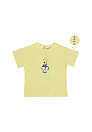 Tweety Kız Çocuk 6-9 Yaş Tişört - Sarı