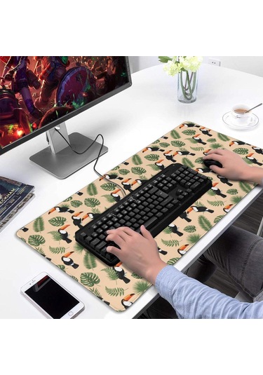 Hummingbird Büyük Oyun Mouse Pad 31.5x15.7 Inch,masaüstü, Dizüstü Ve Kablosuz Fare İçin-a20