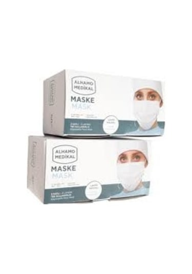 Ak Mask Tek Kullanımlık 3 Katlı Telli Cerrahi Maske 50 Adet