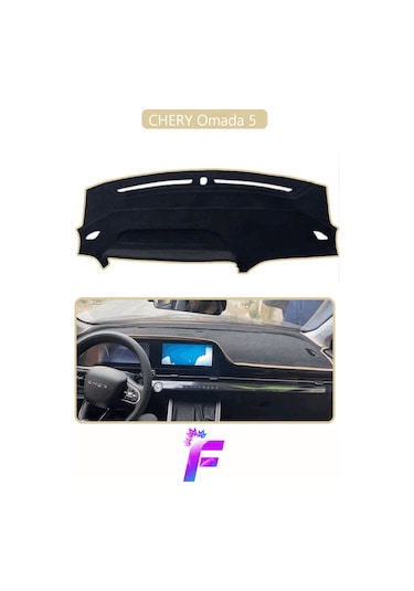 Chery Omada 5 Uyumlu Torpido Örtüsü Çatlama Ve Isıya Karşı Tam Koruma Oto Aksesuar D31 Bej