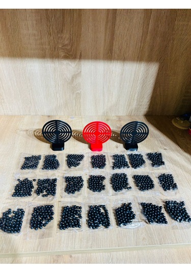 Hedef 3 Adet 9 Cm + 21 Paket Plastik Boncuk Karışık