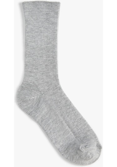 Koton Uzun Soket Çorap Kırçıllı Yumuşak Dokulu Gri 4wak80146aa 4WAK80146AA031 Gri