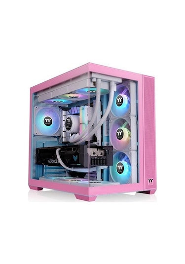 Thermaltake 850w 80+ Gold Vıew 380 Bubble Pınk Ca-3z2-85mawe-00 Gamıng Mıd-tower Pc Kasası