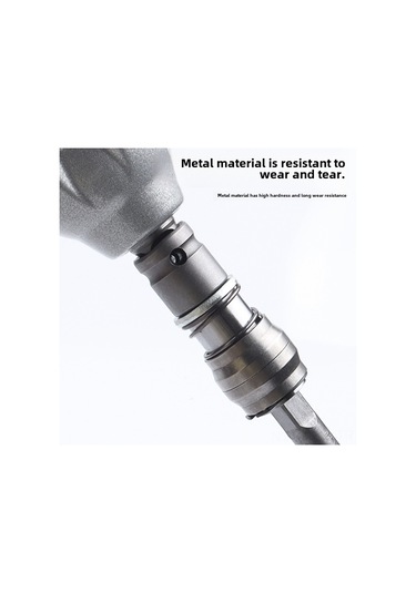 Maiyame Elektrikli Somun Sıkıcıdan Darbeli Matkap'a Dönüştürücü - 1/2 Başlı, Kare/uçak Saplı Darbeli Matkap Ucu Adaptörü Kare Saplı 1 Adet