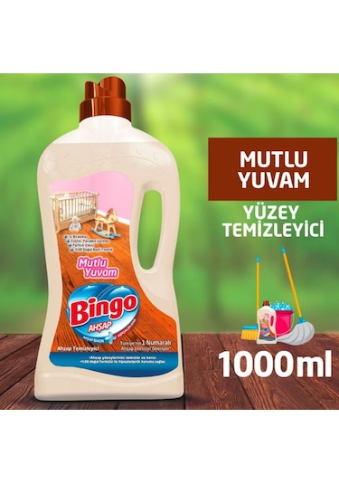 Bingo Mutlu Yuvam Ahşap Yüzey Temizleyici 1 L