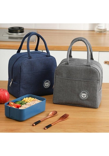 Kırmızı 1 Adet Soğutucu Çanta Seyahat Öğle Yemeği Kutusu Çantası Kırmızı