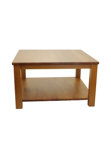 Doğal Masif Ahşap Kayın Orta Sehpa