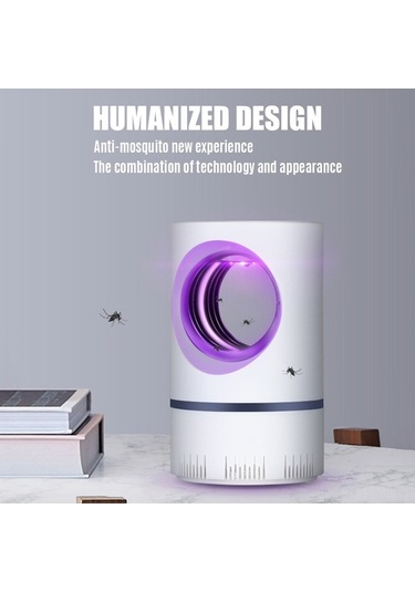 Fortunelane Ev İçi Usb Işık Moskito Öldürücü - 360 Uv Işık Ve Güçlü Vortex Akış