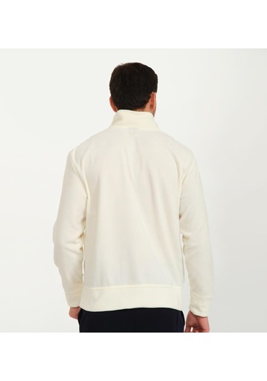 Nors Vanir Basic Yarım Fermuarlı Polar Sweatshirt Ekru 001