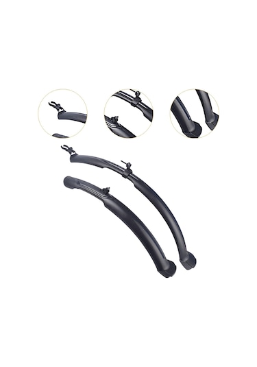 Suntek Genel Bisiklet Çamurlukları Sağlam Kolay Kurulum Siyah