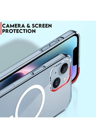 Apple Uyumlu iPhone 16 Şeffaf Mika Sararmaz Sert Magsafe Kılıf