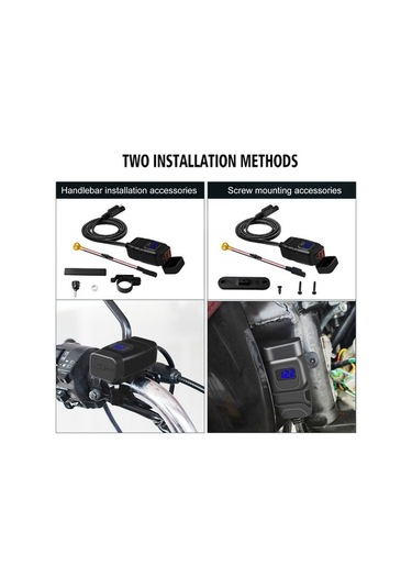 Pazly Çift Usb Portlu Qc3.0 Motorcu Şarj Cihazı - 12v Voltmetreli Hızlı Şarj