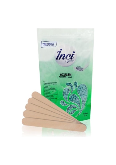 İnci Azulen Hassas Ciltler için Boncuk Ağda 200 G + Spatula 5'li