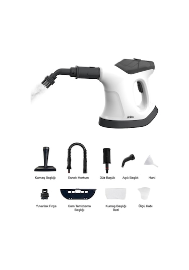 Sinbo SSC-6424 9 In 1 Çok Fonksiyonlu El Tipi Basınçlı Buharlı Temizlik Makinesi