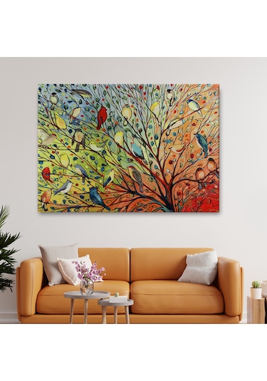 27 Kuş Tablosu - 27 Birds-6654 35 X 50