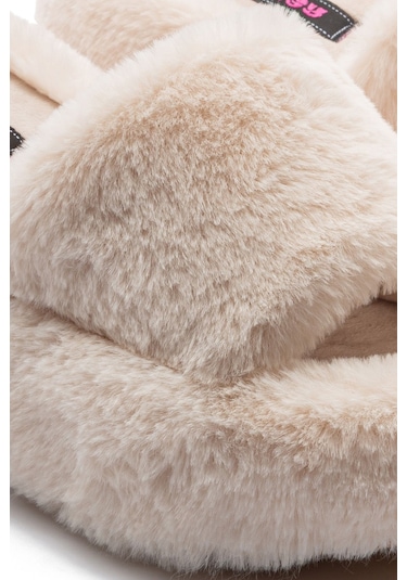 Twigy Lili EE0159 Kadın Ev Terliği Bej 36/40 Bej