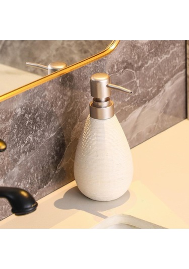 Suntek Banyo Tezgahı Beyaz Için Konik Pompa Sabunluk 14oz Diğer