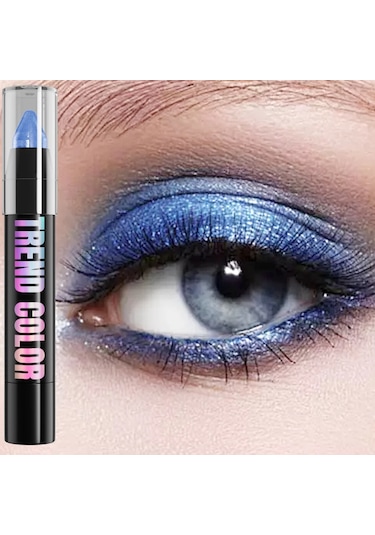 24 Renk Sedefli Glitter Göz Farı Eyeliner Kalem Su Geçirmez Mat Çıplak Göz Farı 14 Dark Topaz