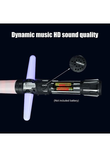 Artfulabode Yedi Sahne Renkli Performans Kılıcı, Işın Fx Flaş Çubuğu Ve Çekilebilir Çarmıh Aksesuarı 2'si 1 Arada Beyaz