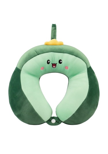 Tucklebery Kids Dinozor Boyun Yastığı Yumuşak Doku, Çıtçıtlı Tasarım Ve Ergonomik Konfor yeşil