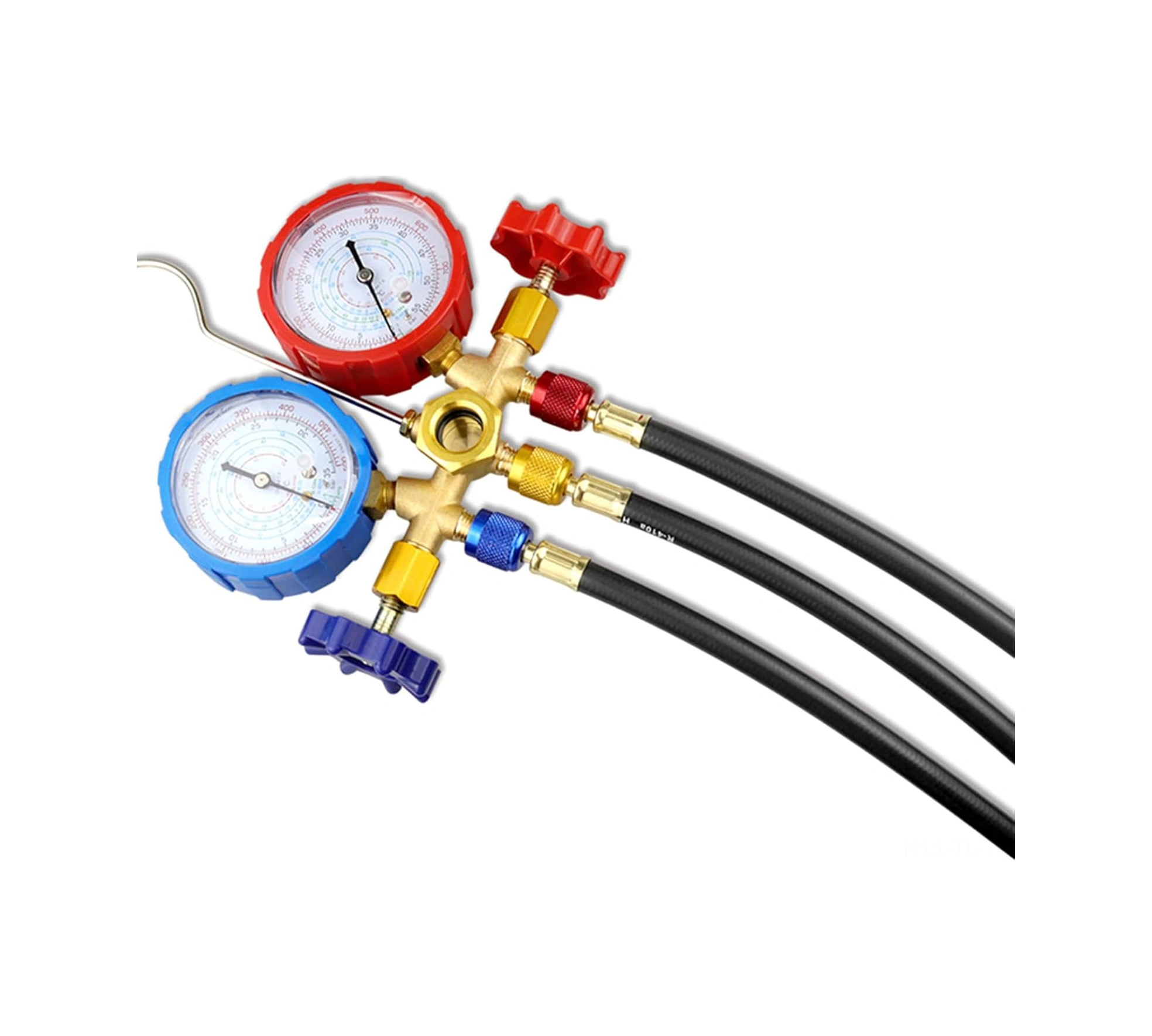 Hombey R22/r134a/r410a Soğutucu Yükleme Hortumu Seti - 1m Dayanıklı Kauçuk, 800 Psi Çalışma Basıncı, Otomobil Ve Konut Klimaları İçin