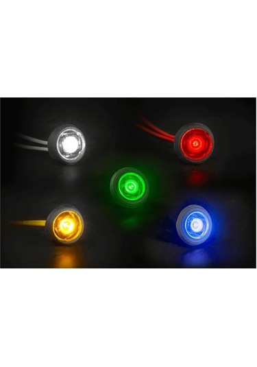 Frıstom 12v-24v Göz-ayna Altı-gündüz Sürüş Lambası Led Mavi Çap:20 Mm E9