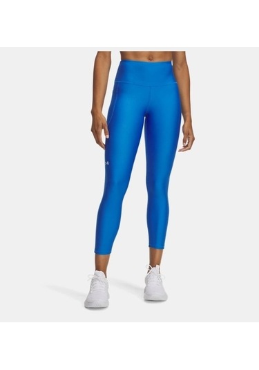 Under Armour Tech Yüksek Bel Bilekte Kadın Tayt 1365335-402 Mavi