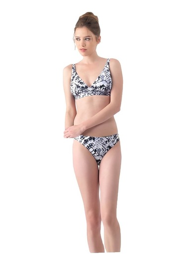 Blackspade Etnik Desen Çıkarılabilir Ince Süngerli Bikini Takım Çok Renkli