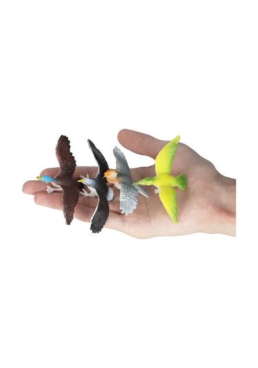 Çocuklar İçin Bilişsel Oyuncaklar Simülasyon Kuş Hayvan Modeli Kuş Ağaçkakan Papağan Baykuş Tavus Kuşu Süs Seti Dt Katı Mini Kuşlar 12 Model