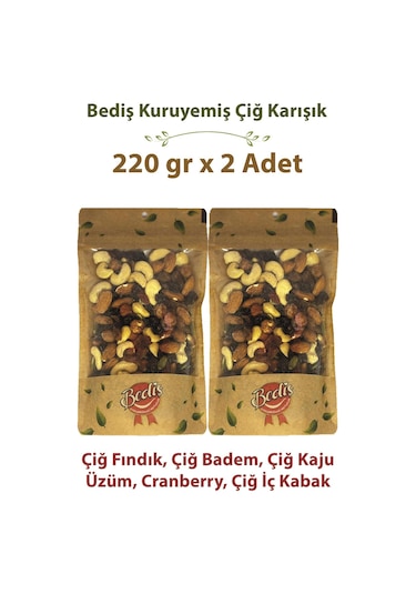 Bediş Naturel Kase Çiğ Special Karışık 220 Gr X 2 Adet 220 G