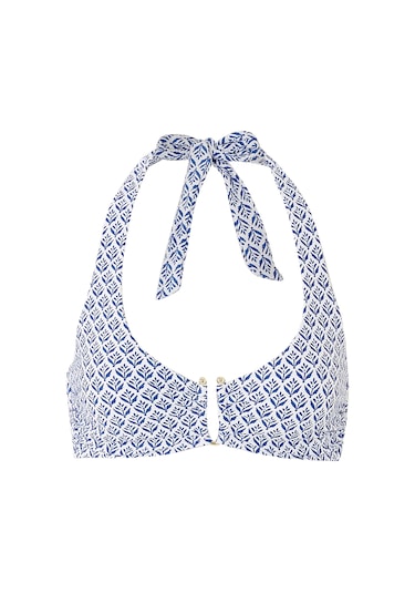 Heidi Klein Cape Cod U - Bar Bikini Üstü Mavi