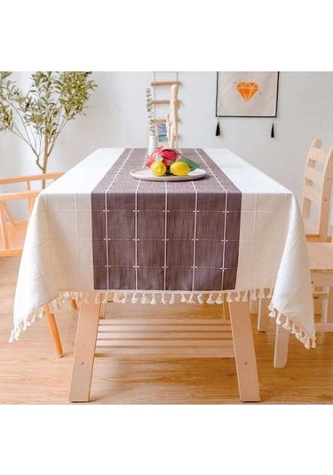 Ulzyvf Bohem Tarzı Lavanta Desenli Kare Masa Örtüsü - Yıkanabilir & Buruşmaz 140x140 Cm Mor, Lavanta Ve Mor Renkli Mor