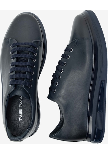 Tamer Tanca Erkek Hakiki Deri Lacivert Sneakers &amp; Spor Ayakkabı 698 1089-5 Erk Ayk Sk23/24 Lacıvert Lacivert