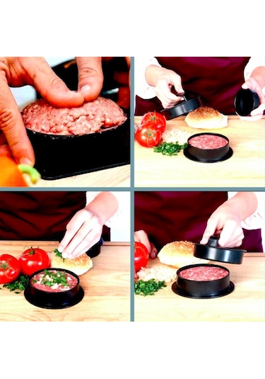 Omeniv Dolgulu Hamburger İçin Hamburger Pres Köfte Kalıbı