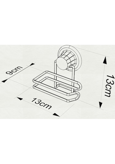Vakumlu Banyo Tuvalet Kağıdı Askısı Krom