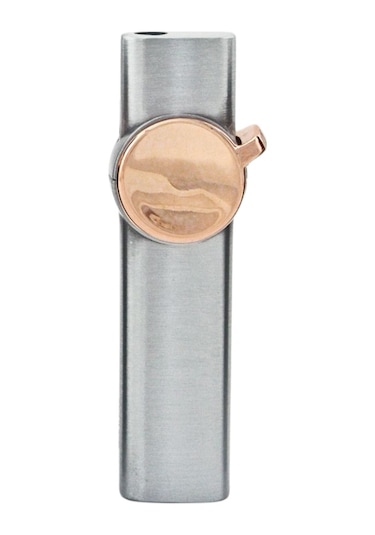Gümüş Tek Torch Pürmüz Metal Puro Çakmağı - Tr8027