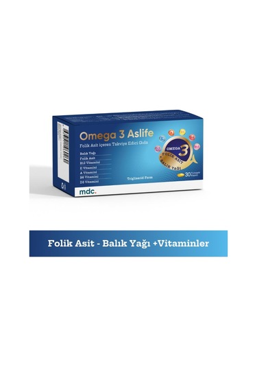 Omega 3 Aslife 30 Kapsül