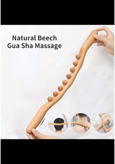 Yclshop Ahşap Guasha Sopa Masaj Aleti Ahşap